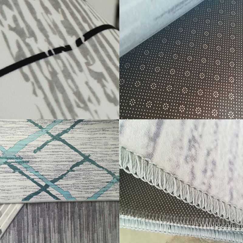 Exotic Geometric Patterned Rug Multicolored Moroccan Rug Polypropylene Stain Resistant Non-Slip Backing Machine Washable Carpet for Room