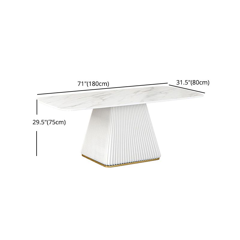 Glam 1/2/5/7 Pieces Dining Room Set with Leather Chairs Dining Furniture for Home Use