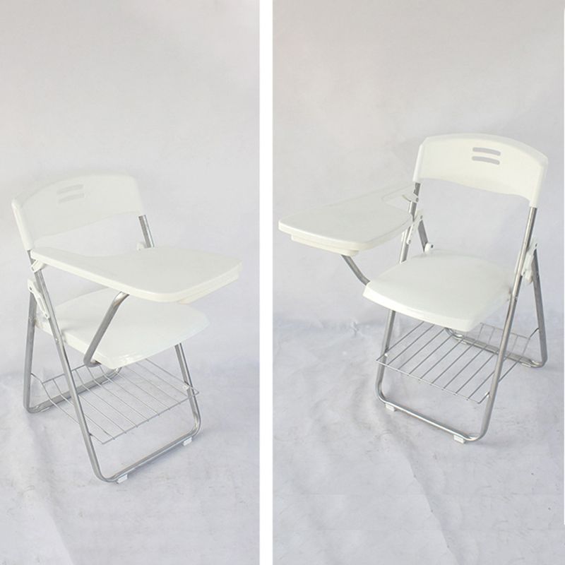 Modern Plastic and Metal Desk Chair with Low Back Home Office Chair