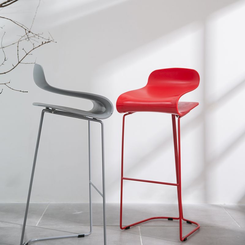 Scandinavian Style Bar-stool with PP Seat Counter Stools for Kitchen