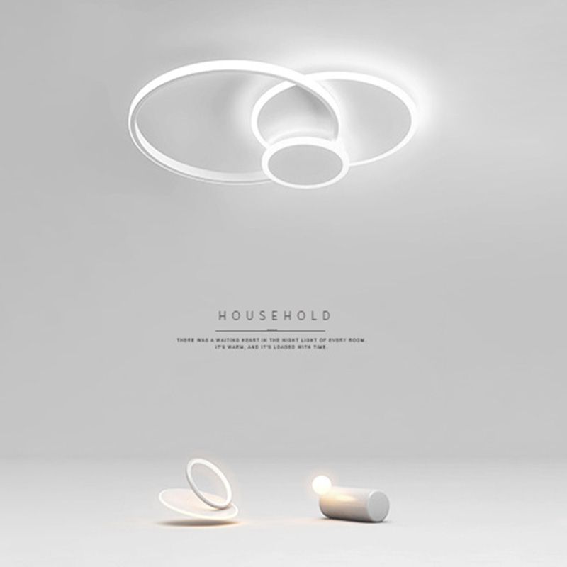 Slip Room 3 - Tier Metal Frame Flush Mount Lighting Modern Tetto Fissaggio