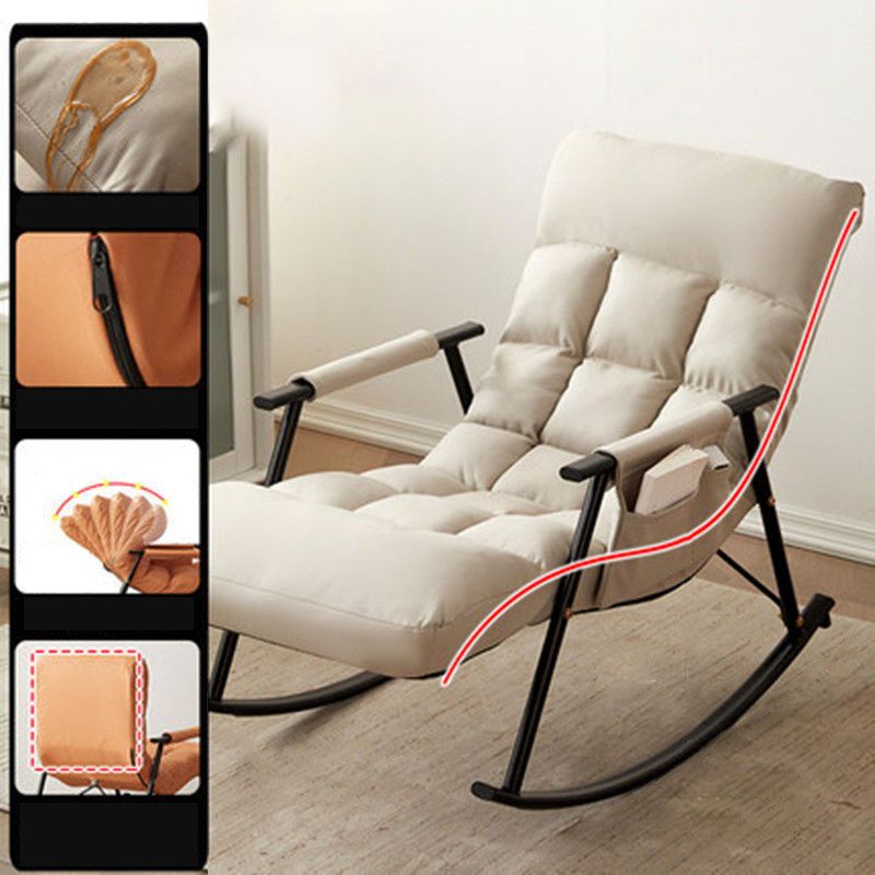 Waterproof Modern Style Single Rocker Chair Simple Chair for Living Room