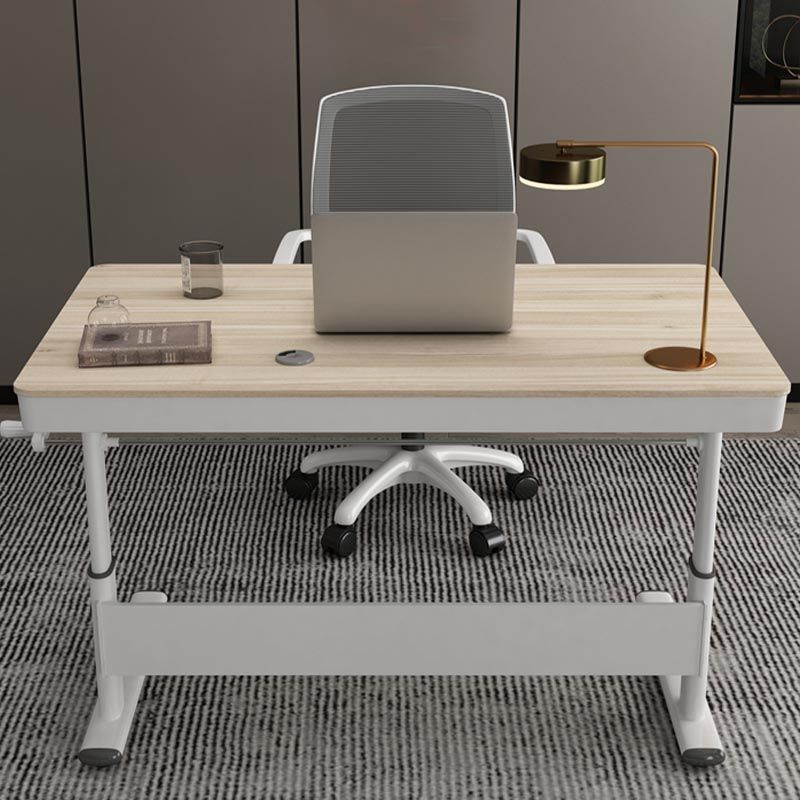 Contemporary Metal Trestle Base Desk Standing Desk Converter for Office