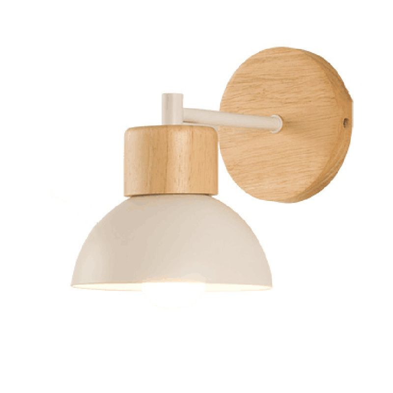 Contemporary Wall Light Simple Wooden Wall Light Sconce for Living Room