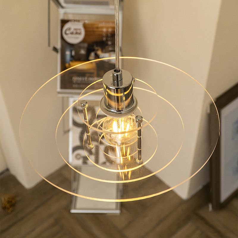 4-stufige minimalistische hängende leichte, Acryl-Ein-Bulb-Schattenschattenlampe für Wohnzimmer