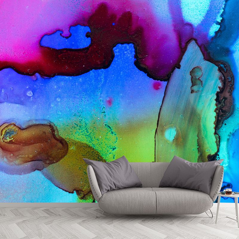 Illustration Abstract Pattern Mural Environment Friendly Wallpaper for Home Decor