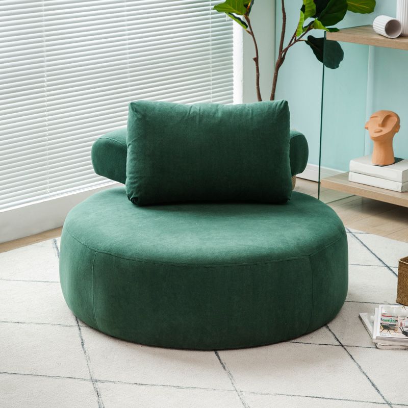 Modern Pillow Back Armless Living Room Solid Color Parsons Chair