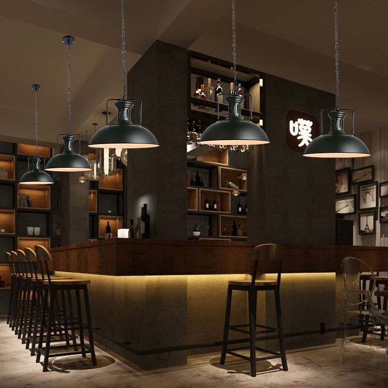 Industrial Style Swivel Joint Pendant Lighting Fixture Metal Hanging Ceiling Light