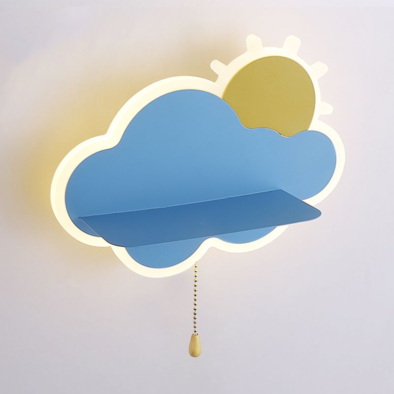 Nordic Style Wall Mount Light Cloud Shape Wall Lamp for Children's Room