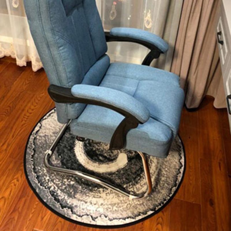 Tapis d'intérieur rond Simple de couleur unie, en Polyester, imprimé de plantes, avec support antidérapant, pour la décoration de la maison