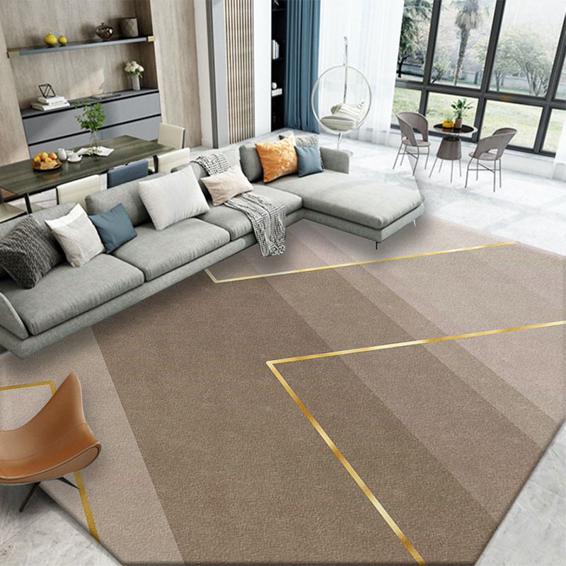 Bruine kleur knobbelt tapijt poolster modern vloerkleed vlekbestendig kleed voor woonkamer