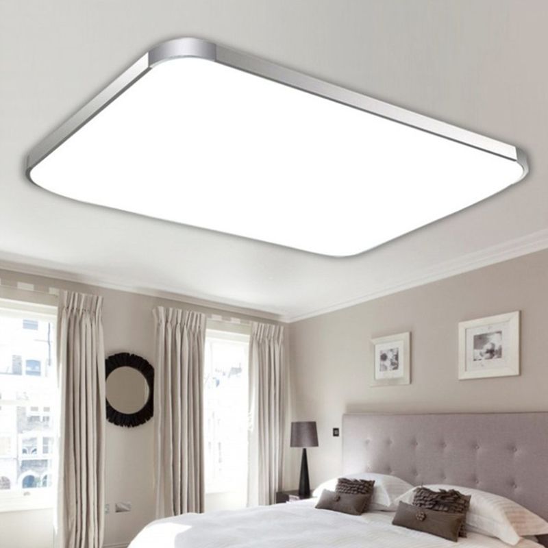 Luminaire encastré rectangulaire en aluminium, éclairage encastré LED minimaliste