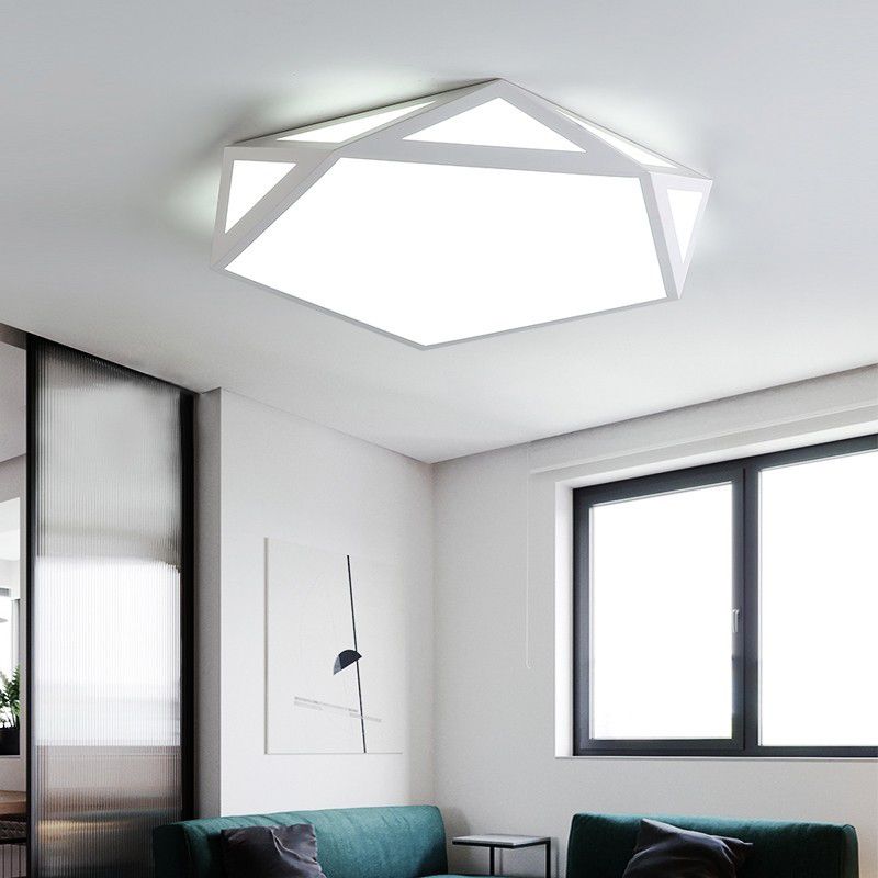 Luz de techo de montaje geométrico creativo Lámpara de macaron de colores para la habitación de Kid