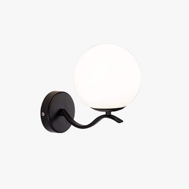 Modern de vidrio de vidrio Luz de pared Globe Globe 8.5 "Alto pared de pared para sala de estar