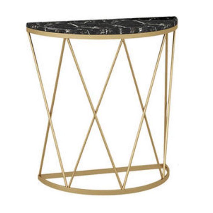 Glam Marble Console Table Stain Resistant Console Sofa Table for Hall