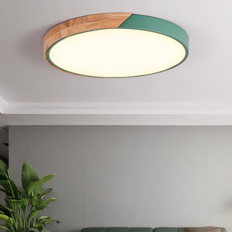 Macron LED Light Fixture Acryl Kleurrijke Plafond Mount Licht voor Zitkamer