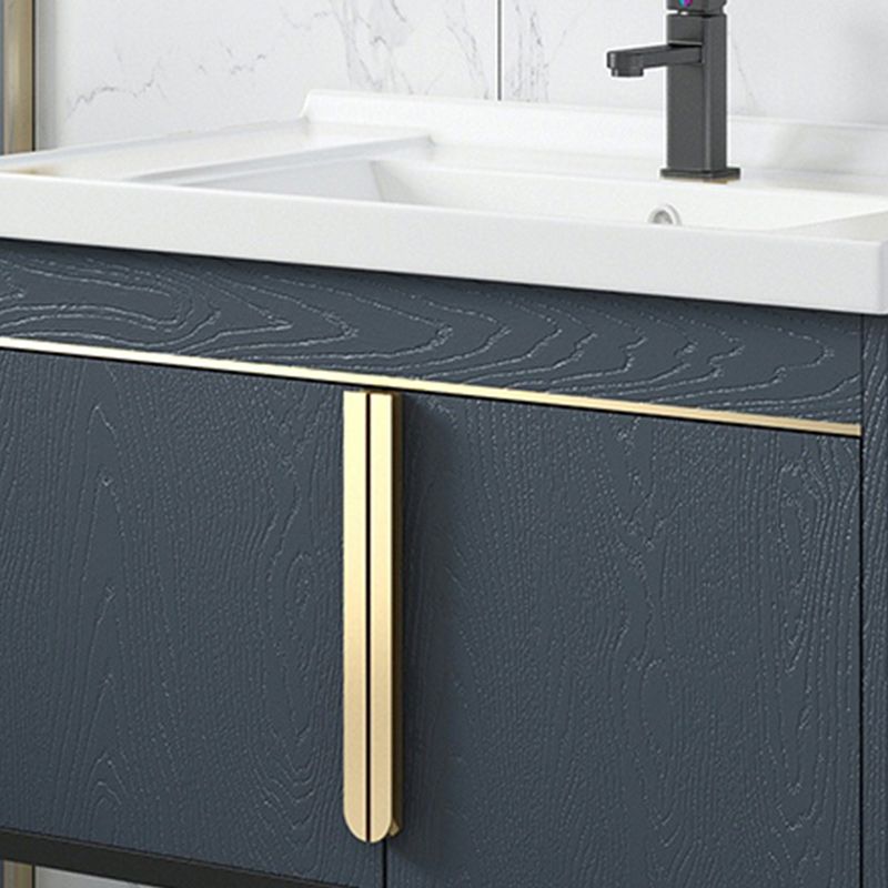 Modern Stainless Steel Bathroom Sink Vanity Faucet Included Vanity Sink