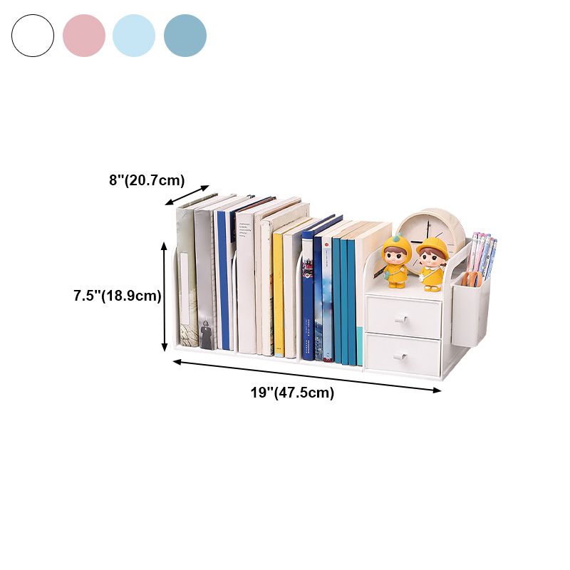 Contemporary Style Bookcase Plastic Bookshelf for Office and Dormitory