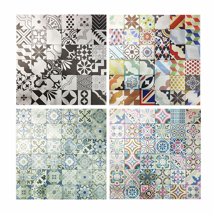 Modern Plastic Peel & Stick Waterproof Peel & Stick Subway Tile