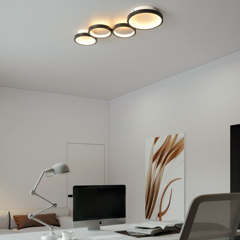 Modern Flush Mount Ceiling Light Aluminum LED Ceiling Light for Living Room