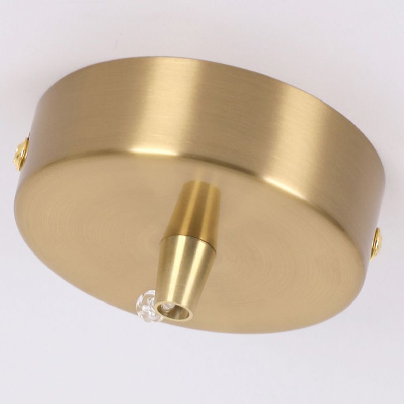 Metal Shaded Ceiling Pendant Light Contemporary Gold Suspension Pendant for Dinning Room