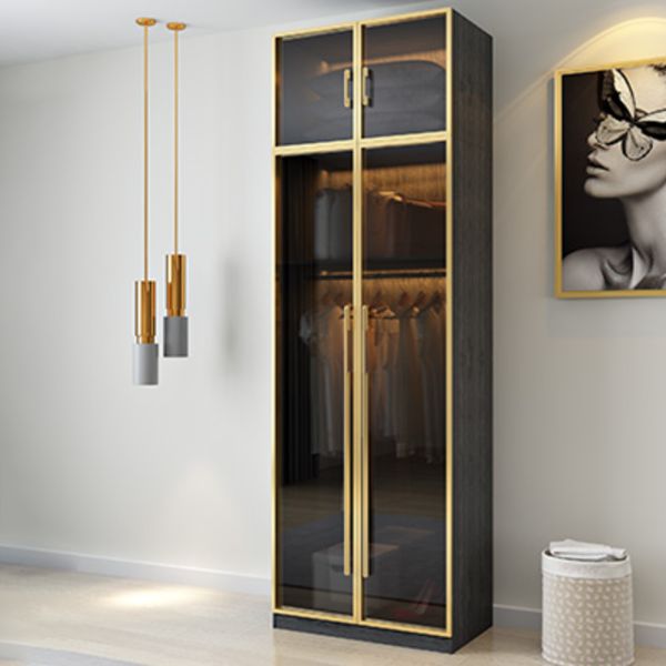 Modern Wardrobe Closet With Drawer Hinged Wardrobe Armoire for Home