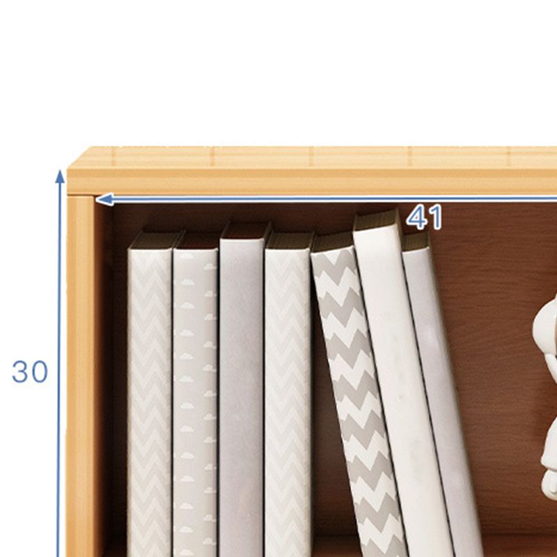 Contemporary Engineer Wood Bookshelf Closed Back Bookcase,17.7"L x 6.7"W x 11.8"H