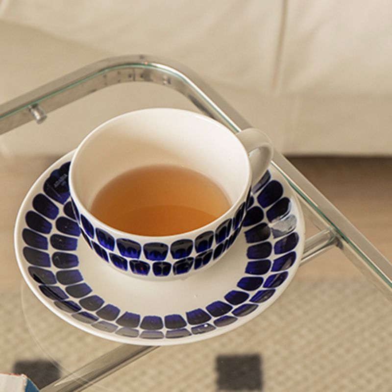 23.6" W Clear Glass End Table Pedestal Stainless Steel Side Table with Adjustable Height