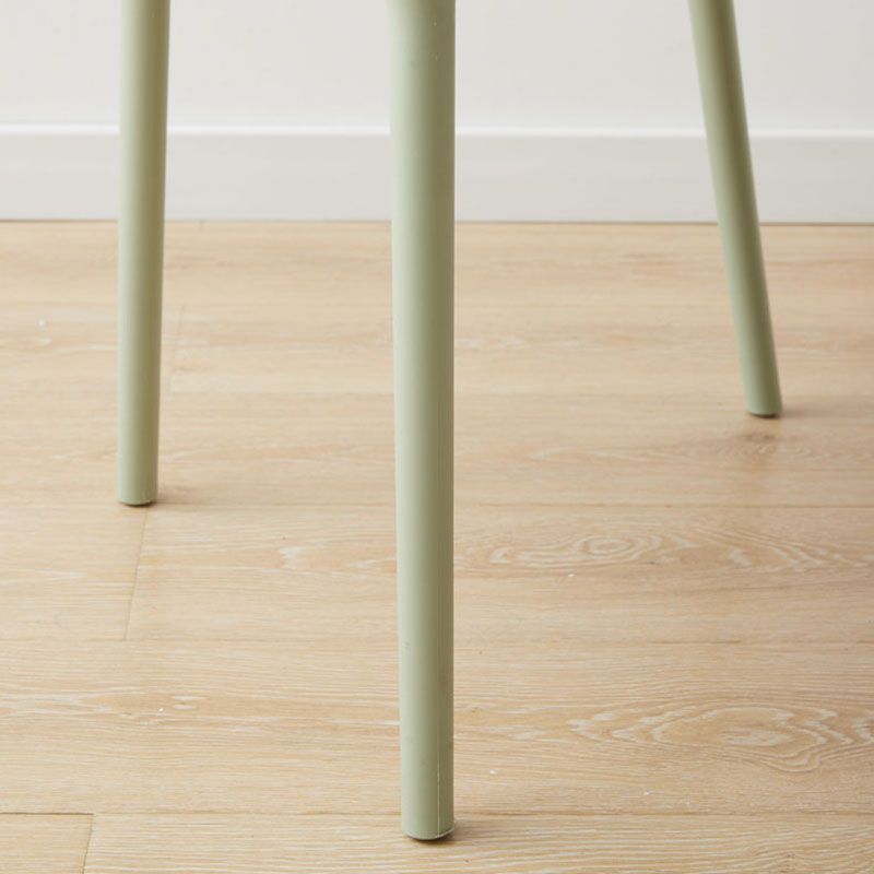 Silla lateral de la silla lateral del comedor de cocina de plástico escandinavo