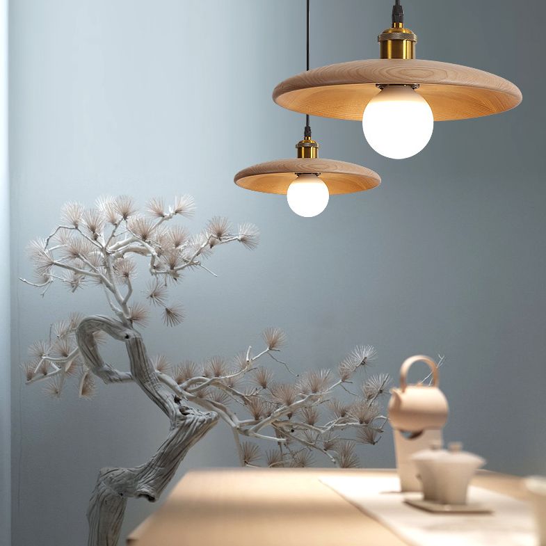 Lampada a sospensione a sospensione a sospensione moderna a sospensione a sospensione in legno.