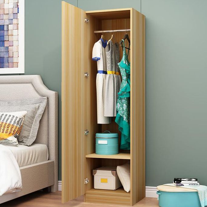 Modern Wardrobe Cabinet With Shelves Engineered Wood Wardrobe Closet
