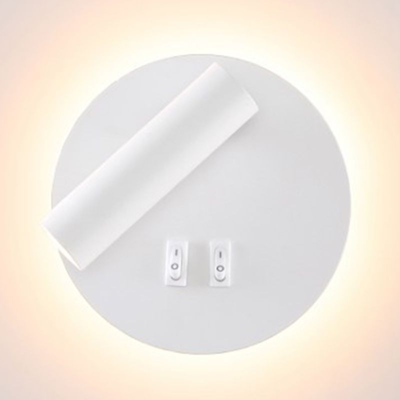 1 Light Metal Geometric Shade Reading Wall Lighting Modern Style Wall Mounted Light Fixture