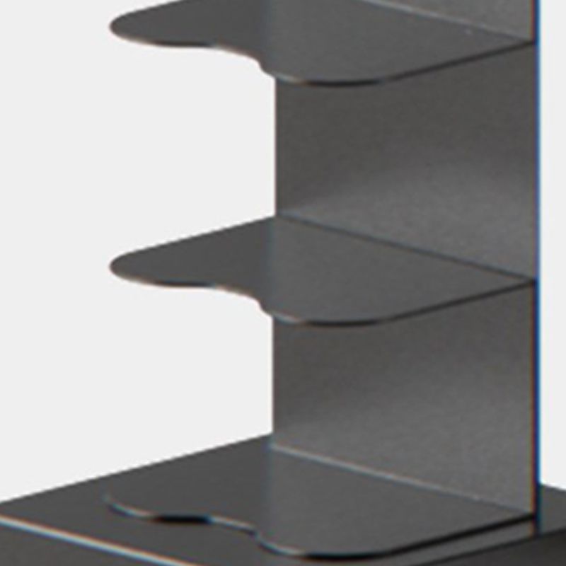 Metal Geometric Bookcase Contemporary Style Vertical Book Shelf