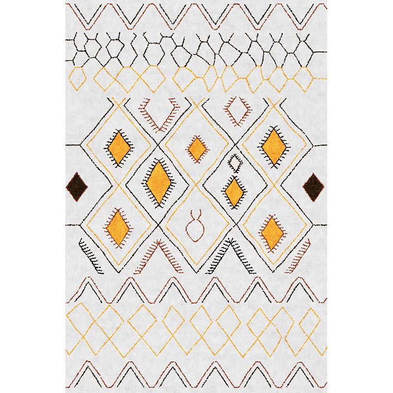 Boho-Chic Living Room tapis multicolored abstrait imprimé tapis intérieur polypropylène Easy Care Anim Friendly Area Captide