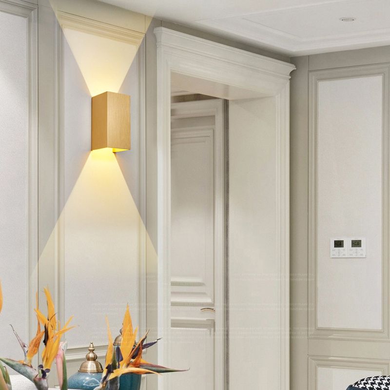 Moderner Stil Aluminium Wandleuchte 2 Lichter Wandleuchten für Wohnzimmer