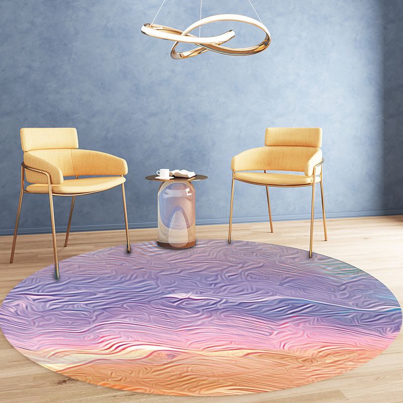Artistical Modern Rug Pink Graphic Rug Stain Resistant Rug for Home Decor
