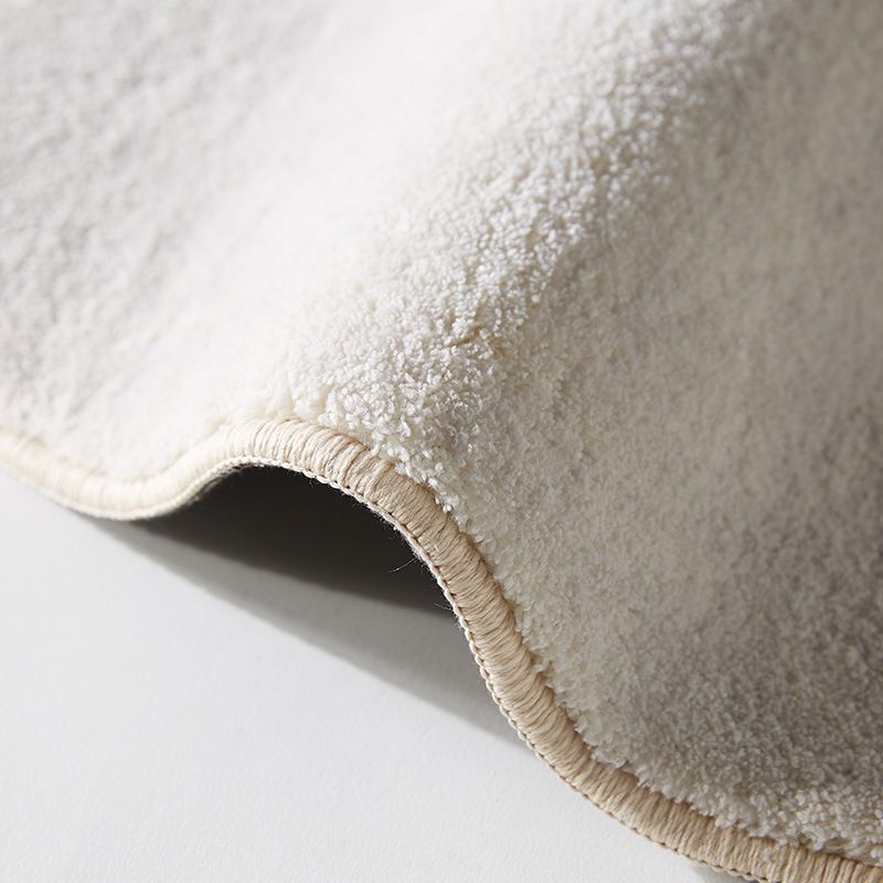 Beige Modern Rug Polyester Color Block Rug Washable Area Rug for Living Room