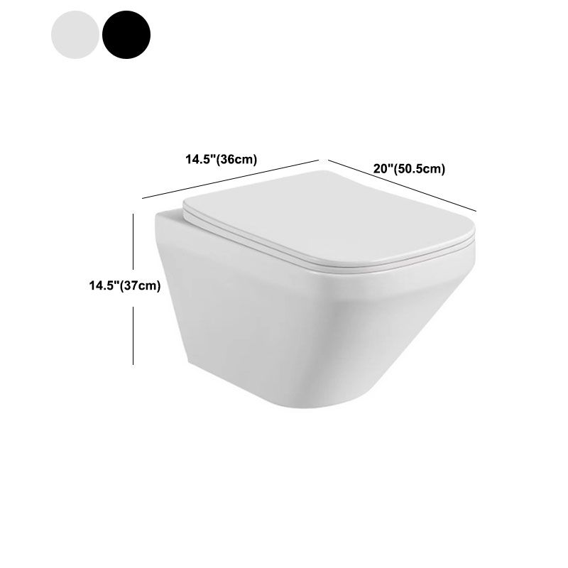 Wall-mounted Toilet Household Concealed Tank In-Wall Small Apartment with Toilet Seat