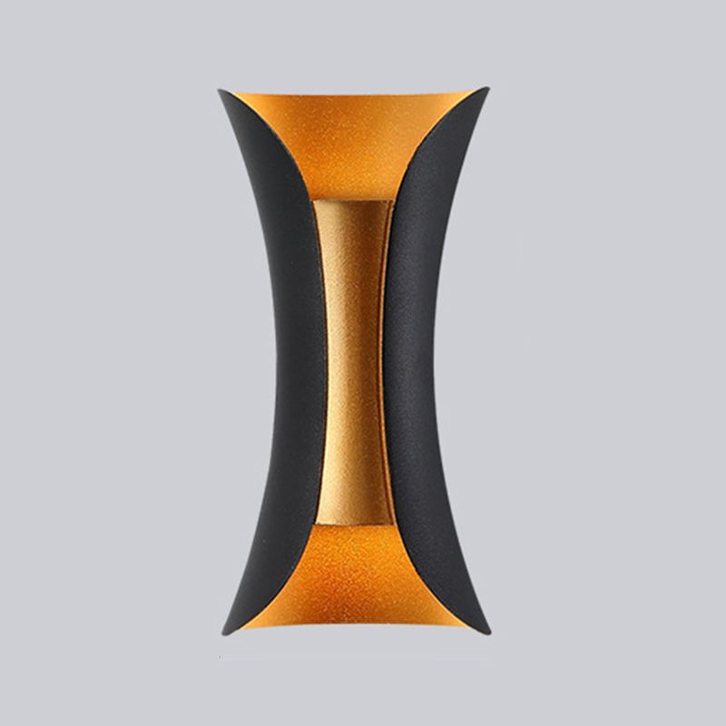 Luces de durazca de metal estilo moderno 2 luces lavadora de pared aplastante