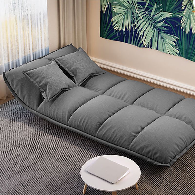 Contemporary Tight Back Convertible Sleeper Sofa Solid Color Fabric Armless Sofa