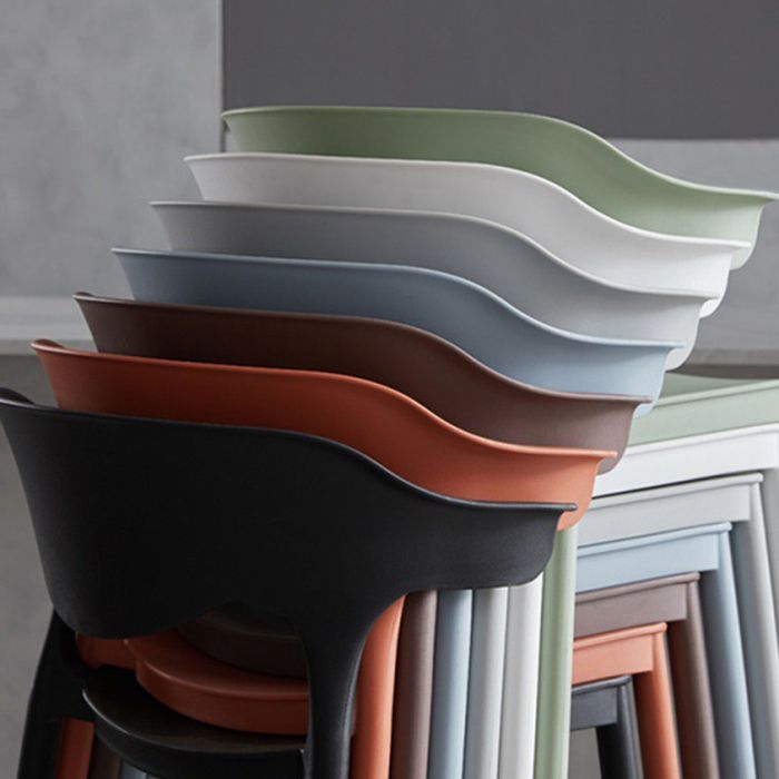 Modern Style Stackable Bar-stool Plastic Counter Bar Stool for Home