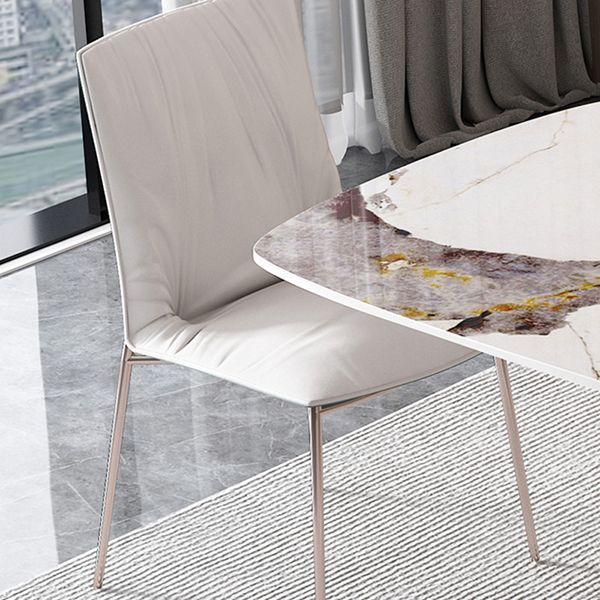 1/4/5/7 Pieces Rectangle Dining Set Luxurious Sintered Stone Top Dinette Table Set