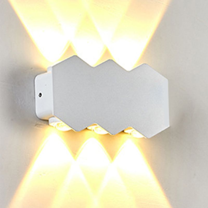 Illuminazione a parete diamanta in stile moderno lampada in metallo sconce per esterno