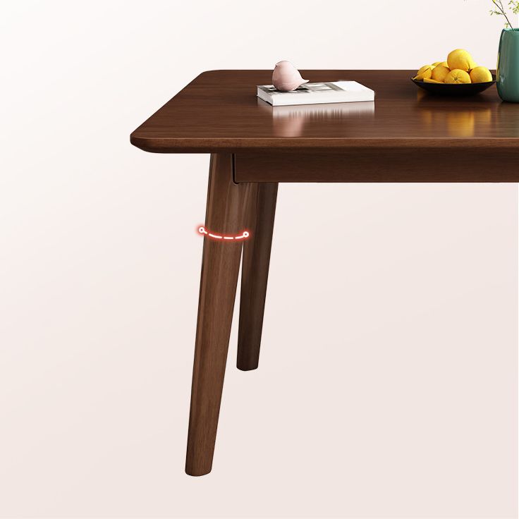 Traditional Dining Table Set 1/5/7 Pcs Solid Wood Dining Table and Chairs