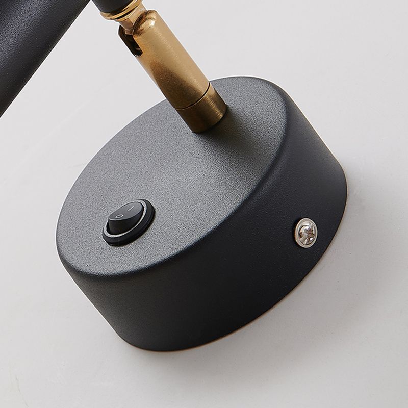 Modern Simple Wall Light Cylinder Shape LED Rotatable Wall Lamp for Living Room