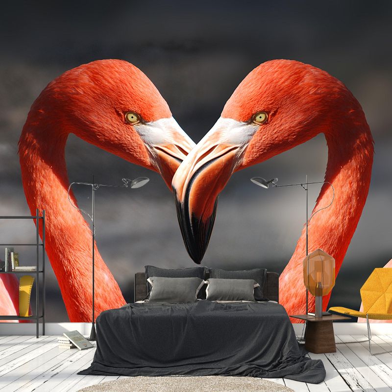 Contemporary Style Wild Animals Mural Photography Wallpaper for Living Room Decorative