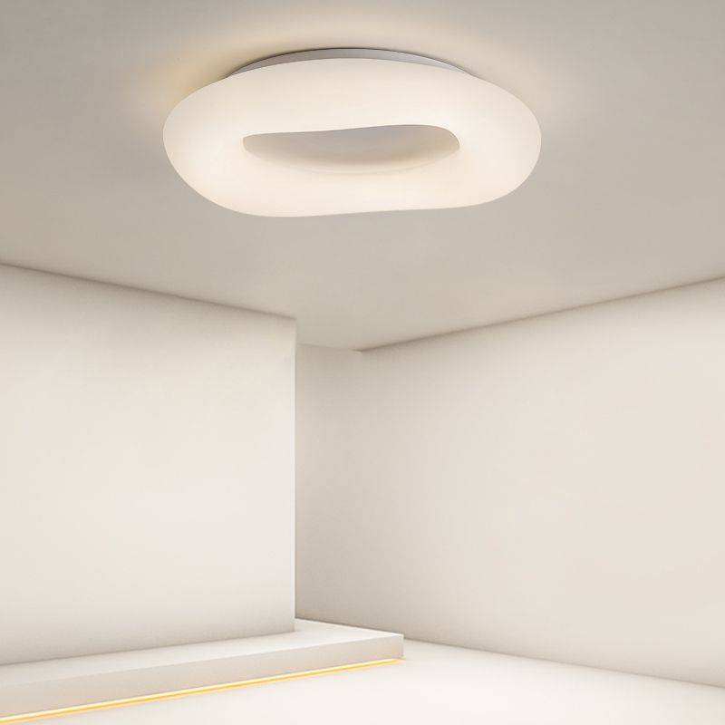 Plafonnier LED circulaire de Style nordique, luminaire décoratif de plafond, idéal pour une chambre à coucher