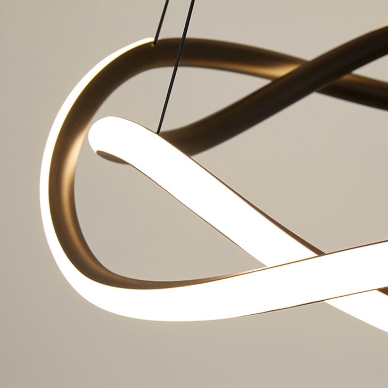 Semplice moderno caratteristico a led -lampadario a sospensione Luce a sospensione per soggiorno sala da pranzo