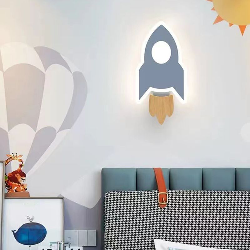 Modern Style Unique Shape Wall Sconce Metal Wall Light for Children's Room