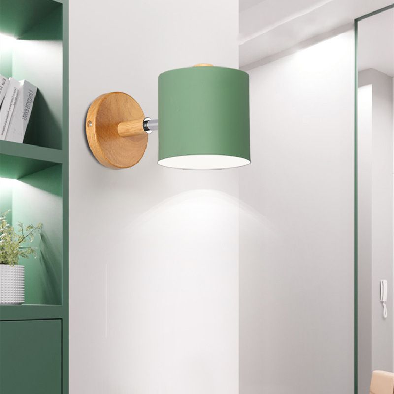 1 Light Geometric Wall Lighting Fixtures Modern Style Metal Wall Lamps